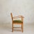Wood French Oak Armchair with Olive Green Velvet Upholstery, 1950s - 2 Available For Sale - Image 7 of 11