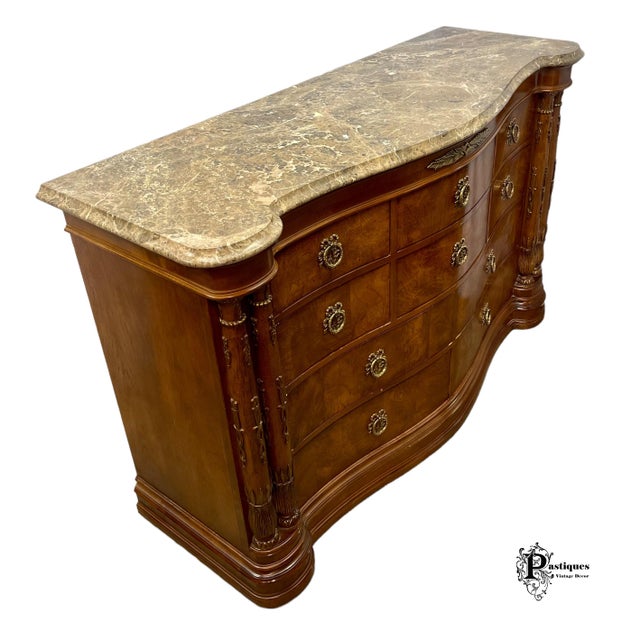 Vintage Bernhardt Margaux Collection Neoclassical Empire Style Walnut