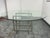 Contemporary Glass Dining Table + Eight White Leatherette Dining Chairs, Set of Nine For Sale In San Francisco - Image 6 of 12