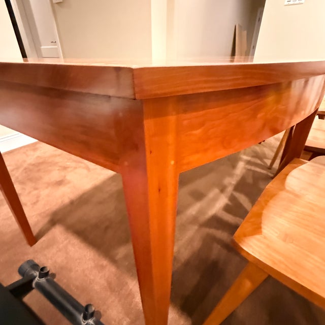 American Large Thos. Moser Bow Front Desk For Sale - Image 3 of 15
