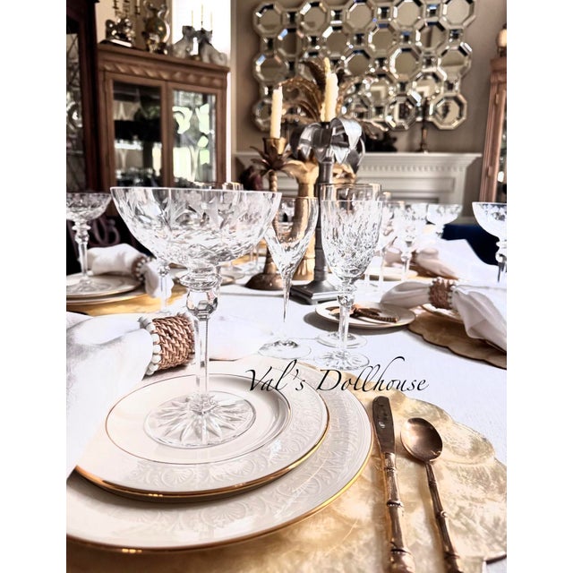 Late 20th Century Rogaska Queen Wine Glasses Set of 8 For Sale - Image 15 of 17