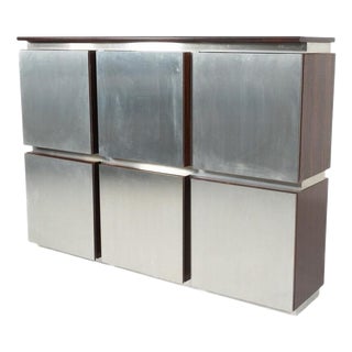 Mid-Century Modern Shelve in Wood and Metal from Acerbis, Italy, 1970s For Sale