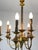 Art Deco Nine-Light Brass Chandelier, 1940s For Sale - Image 9 of 14