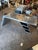 Metal Restoration Hardware Aviator Aluminum Desk For Sale - Image 7 of 8