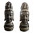 Black Heroic Ming Bodhisaatva Cast Iron Heads - Set of 2 For Sale - Image 8 of 8