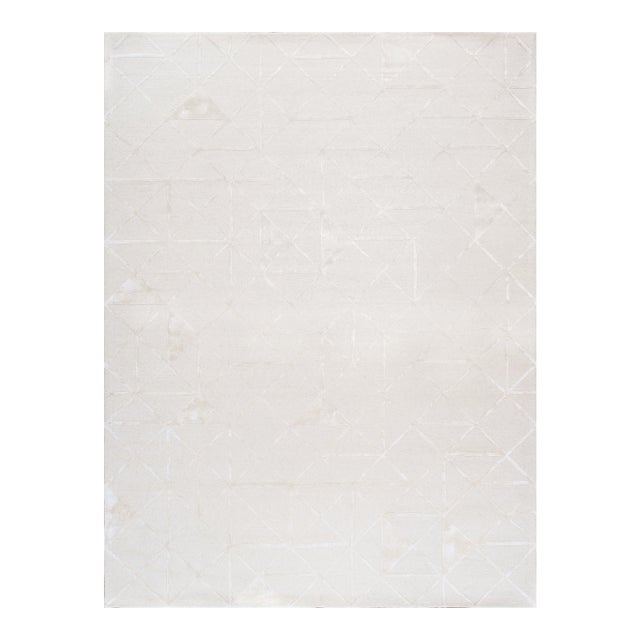 Pasargad Home Edgy Ivory Area Rug, 8' 9'' X 11' 9'' For Sale