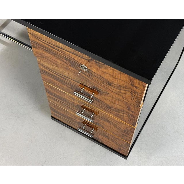 Art Deco Model H-180 Writing Desk by Jindřich Halabala, 1930s For Sale - Image 11 of 12