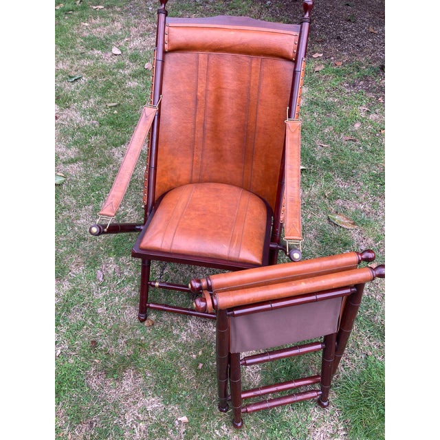 Contemporary Palecek National Geographic Chair Set For Sale - Image 3 of 6