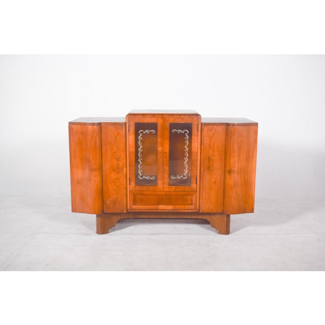 1920s European Art Deco Sideboard with Bar, 1920s For Sale - Image 5 of 16
