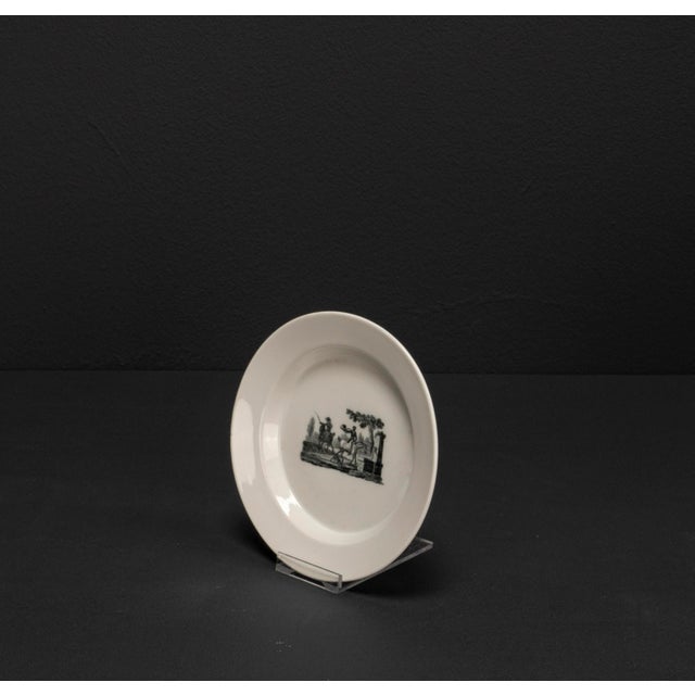 Boho Chic Smal Black Porcelain Plate from KPM Berlin, 18th Century For Sale - Image 3 of 8