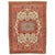 Antique Persian Serapi Carpet, Handmade Rug Ivory, Light Blue, Rusty Red For Sale - Image 4 of 4