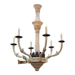 Formations 18th C Style Italian Country 6 Light Chandelier For Sale