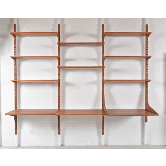 Mid-Century Modern Mid-Century Danish Teak 3-Bay Modular Shelving System by Poul Cadovius for Cado, 1960 For Sale - Image 3 of 17