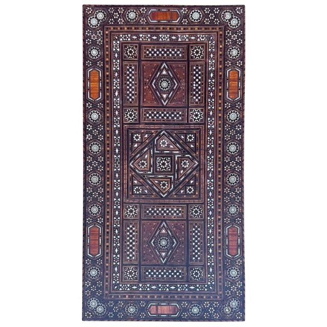 Early 20th Century Marquetry Inlay With Mother of Pearl Folding Game Table For Sale - Image 11 of 18