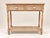 Louis-Philippe Style Console Table in Oak with Porcelain and Brass Knobs, 1980s For Sale - Image 6 of 6