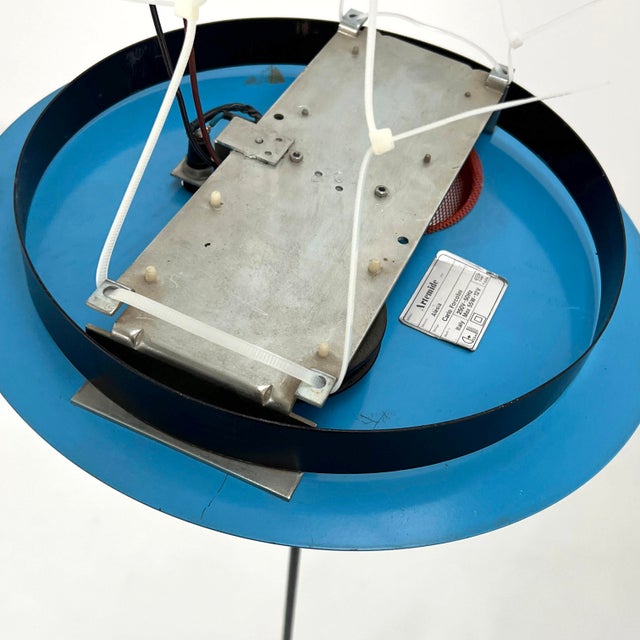 Blue Multicolor Alesia Ceiling Lamp by Carlo Forcolini for Artemide, 1980s For Sale - Image 8 of 10