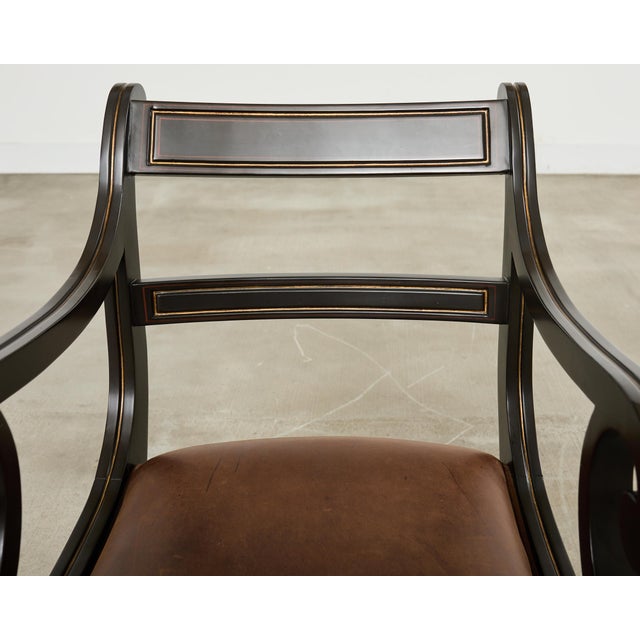 Ralph Lauren Ralph Lauren English Regency Style Alastair Library Chair For Sale - Image 4 of 18