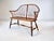 English Early 20th C. Windsor Bench Settee For Sale - Image 3 of 14