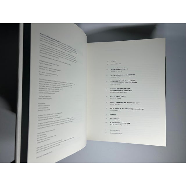 2010s 2010s Illustrated Quarto, Bernice Rose's Richard Serra Drawing: A Retrospective - 1 Book For Sale - Image 5 of 12