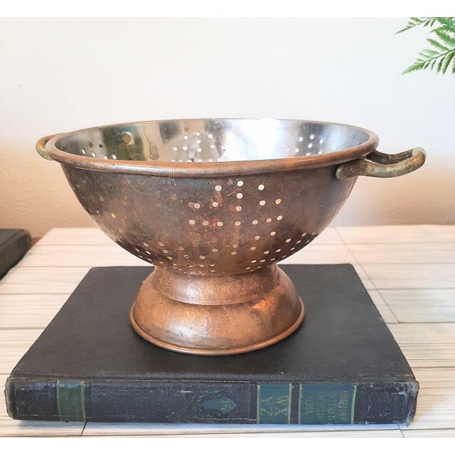 Vintage Copper Kitchen Strainer Chairish