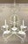 White Mid 20th Century Lily Pad Chandelier For Sale - Image 8 of 10