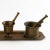 Brass Vintage Miniature Brass Mortar & Pestle Collection For Sale - Image 8 of 12