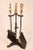 Black Mid Century Modern Black and Gold Iron and Brass Fireplace Tool Set For Sale - Image 8 of 8