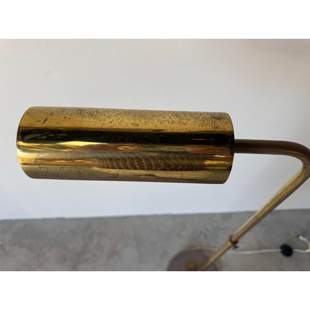 1970s Mid-Century Modern Koch & Lowy–Style Adjustable Brass Floor Lamp/ Sold For Sale - Image 12 of 12