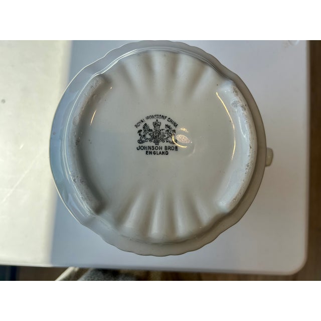 This is an ironstone piece dating back to late 1800's to 1913. It is in beautiful condition with glaze glossy and clean...