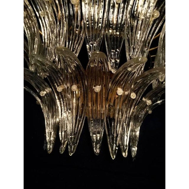 Italian Palmette Sconces by Barovier & Toso, Murano, 1960, Set of 2 For Sale - Image 6 of 11
