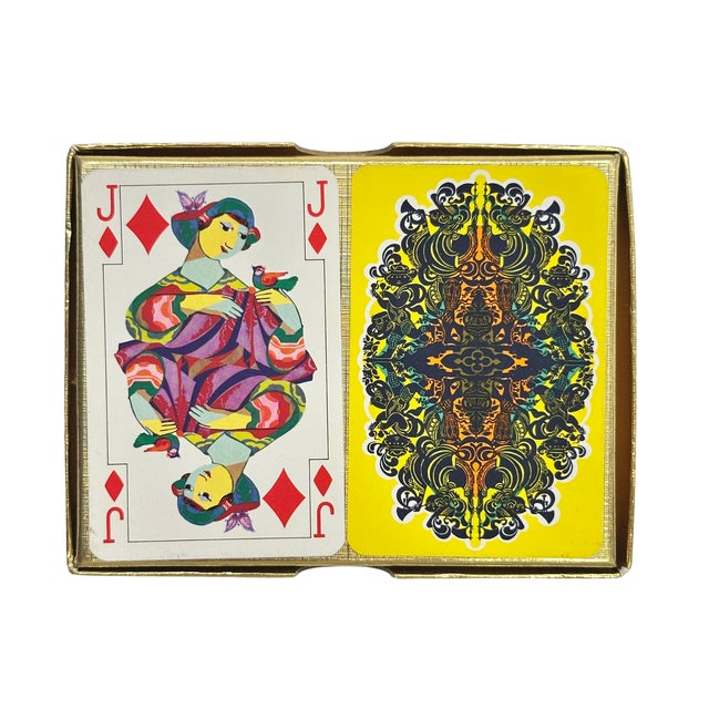 Vintage Piatnik Pop Art Playing Cards by Jimmy Canasta, No. 1436 For Sale - Image 4 of 5
