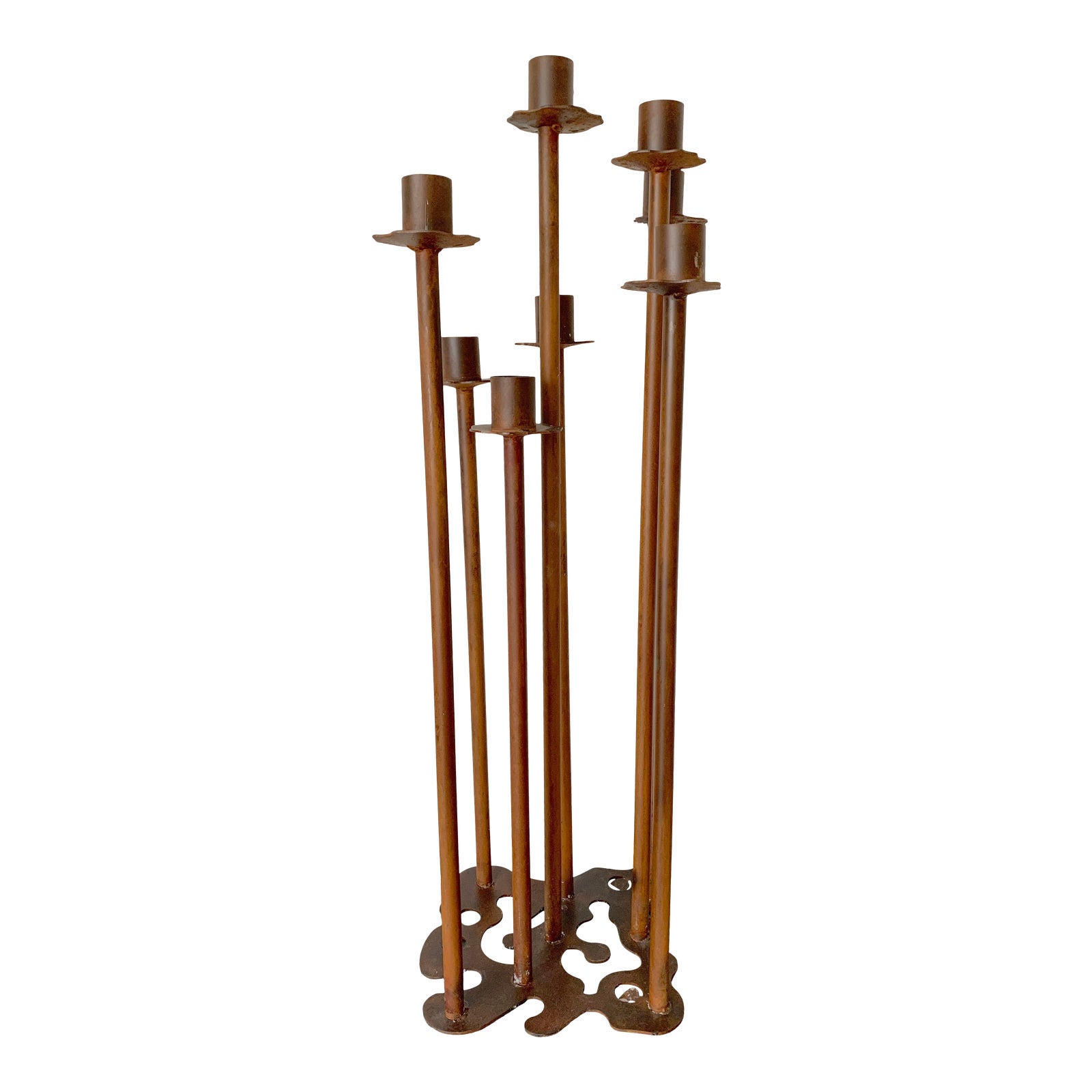 Eight Candle Holder Iron Floor Candelabra Chairish