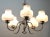 Vintage Belgian Chrome Operacle Damage Chandelier with 5 Arms from Massive, 1960s For Sale - Image 13 of 16