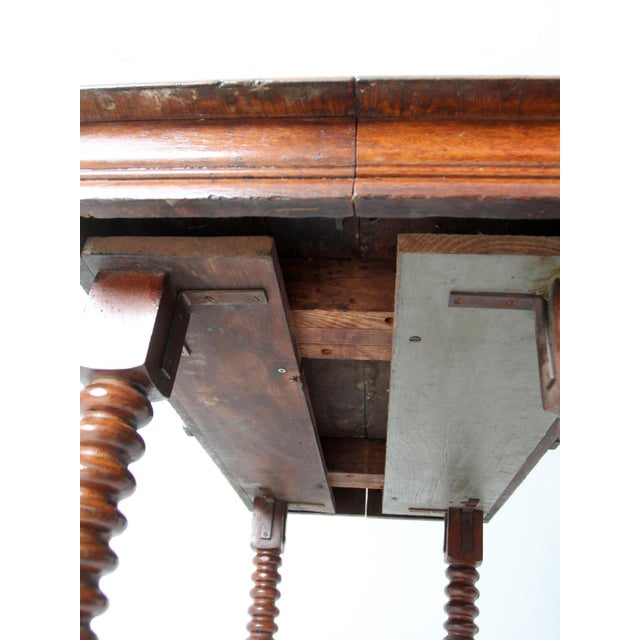Antique Jacobean Revival Barley Twist Table For Sale - Image 16 of 16