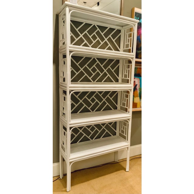 Organic Modern White Wood Etagere For Sale - Image 4 of 7