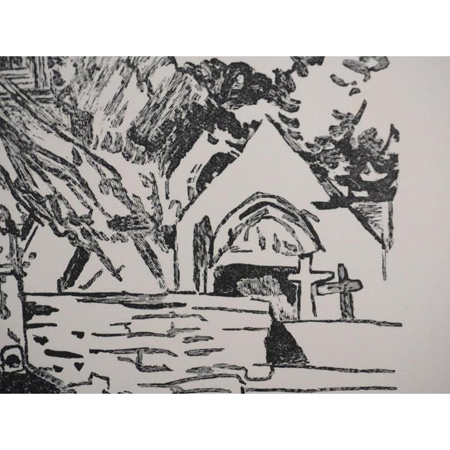 Mathurin Meheut, Brittany, Arrival at the Sanctuary (Black), Engraving For Sale - Image 7 of 9