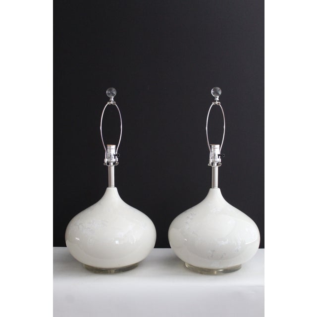 Pair of Lotte and Gunner Bostlund Crystalline Lamps For Sale - Image 13 of 14