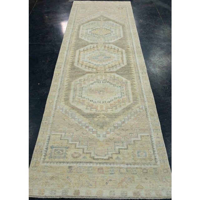 Turkish Oushak Runner Rug 2'11" x 9'11" #17488 Explore a curated collection of hallway runners, wool rugs, and handmade...