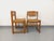 Tan Vintage Sleigh Chairs in Beech and Cane, 1970s, Set of 2 For Sale - Image 8 of 18