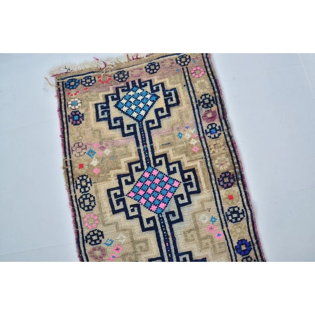 Turkish Antique Vintage Hallway Runner For Sale - Image 3 of 10
