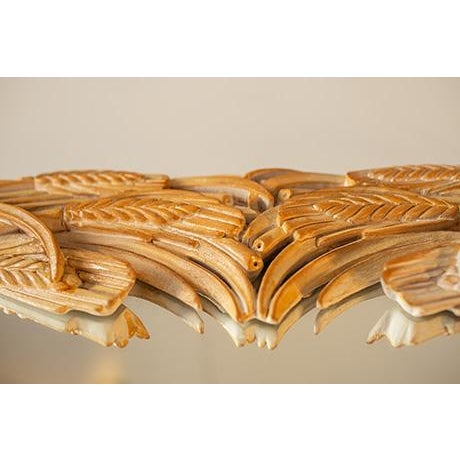 Mid-Century Modern 20th Century Carved Wheat Stalk Mirror by Chelini Giovannini, Made in Italy For Sale - Image 3 of 9