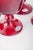 Ruby-Red Port Wine Glasses from Reijmyre Glasbruk, 1950s, Set of 4 For Sale - Image 4 of 5