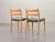 1960s Danish Solid Beech and Gray Velvet Model 84 Dining Chairs by Niels Otto Møller for J.L. Møllers, 1960s, Set of 4 For Sale - Image 5 of 11