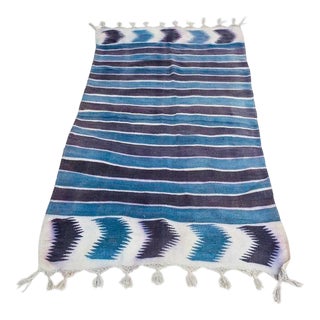 Antique Flatweave Dhurrie Rug - 2′10" X 6′ For Sale