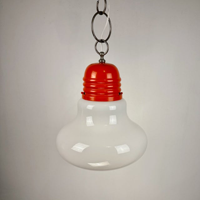 Mid-Century Modern Italian Bulb Pendant Light, 1970s For Sale - Image 6 of 8