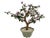 1970s Vintage 1970s Pink Glass Bonsai Tree Statue With Celadon Potted Base For Sale - Image 5 of 12