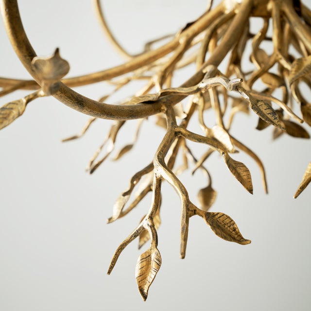 Not Yet Made - Made To Order Tobacco Lennox Branching Leaf Chandelier For Sale - Image 5 of 6
