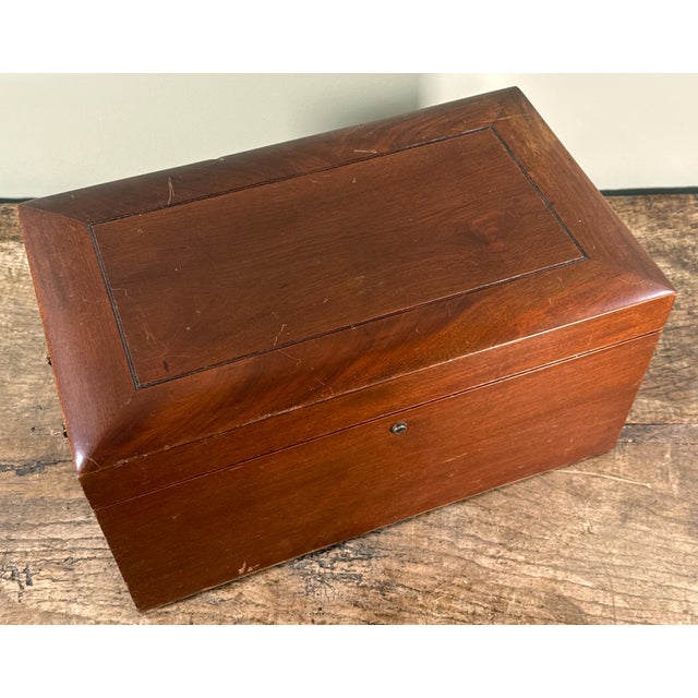 Antique c.1920's Benson & Hedges Wooden Cigar Humidor Box For Sale - Image 12 of 17