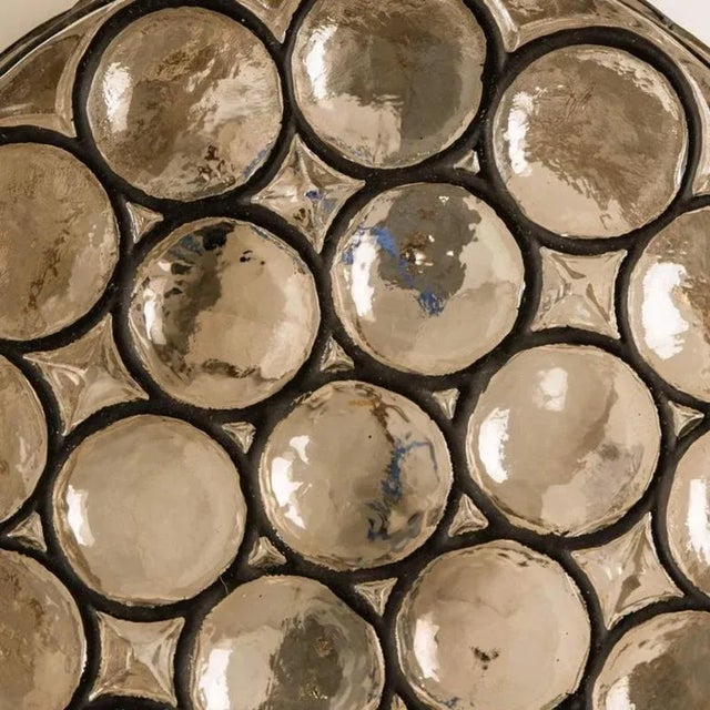 Circle Iron and Bubble Glass Sconces from Limburg, 1960s, Set of 2 For Sale - Image 17 of 18