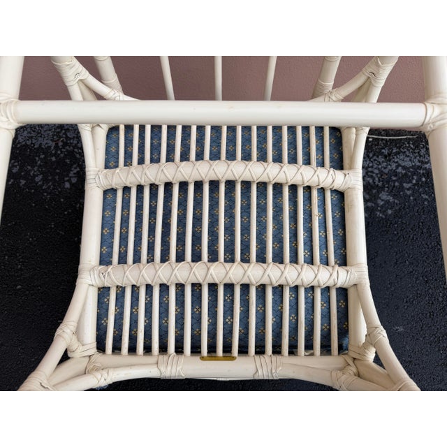 Vintage McGuire San Francisco Cathedral Back Rattan Dining Chairs – A Pair For Sale - Image 9 of 11